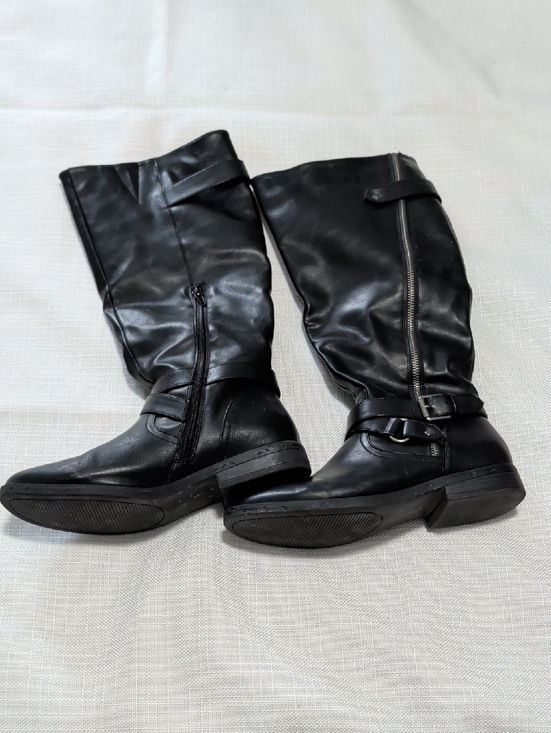 Rampage Shoes - Rampage Black Over-the-Knee Buckle Riding Boots